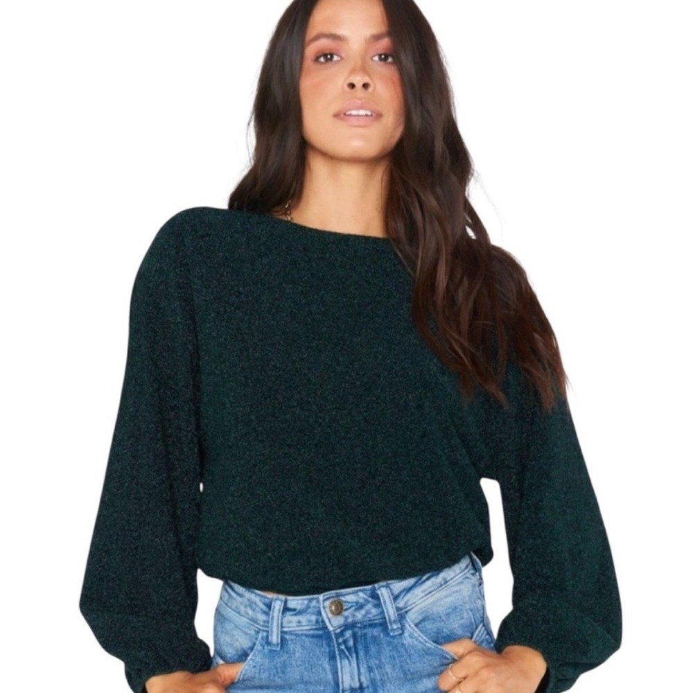 Show Me Your MuMu Sparkly Black Top